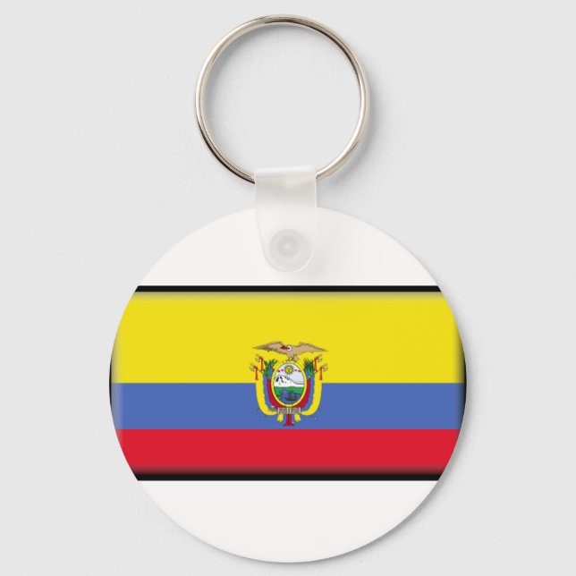 Ecuador Flag Keychain (Front)