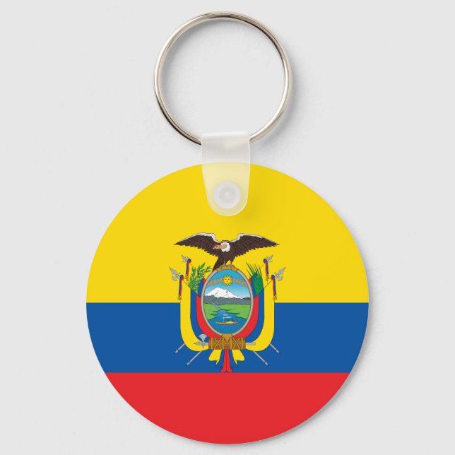 Ecuador Flag Keychain (Front)