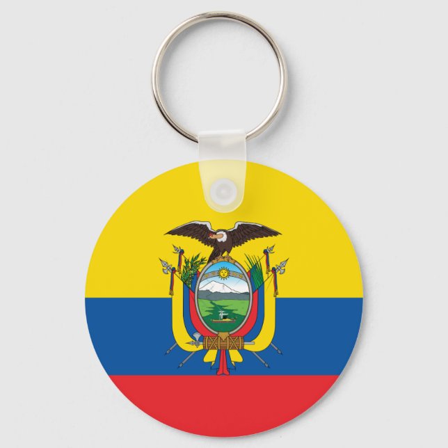 Ecuador Flag Keychain (Front)