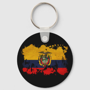 Ecuador Flag Keychain