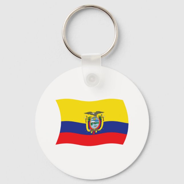 Ecuador Flag Keychain (Front)