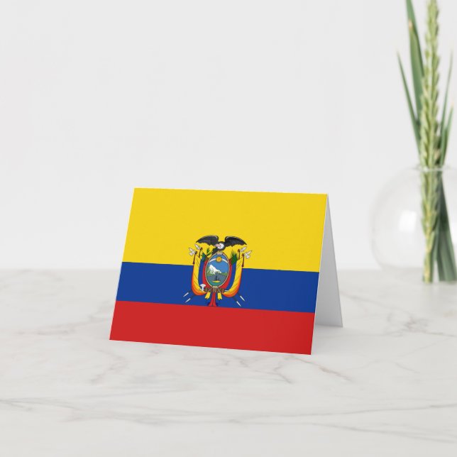 Ecuador Flag Notecard (Front)