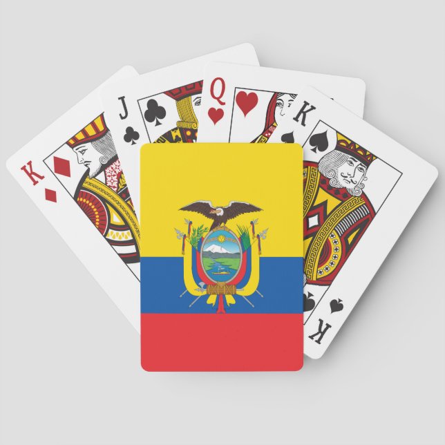 Ecuador Flag Playing Cards (Back)