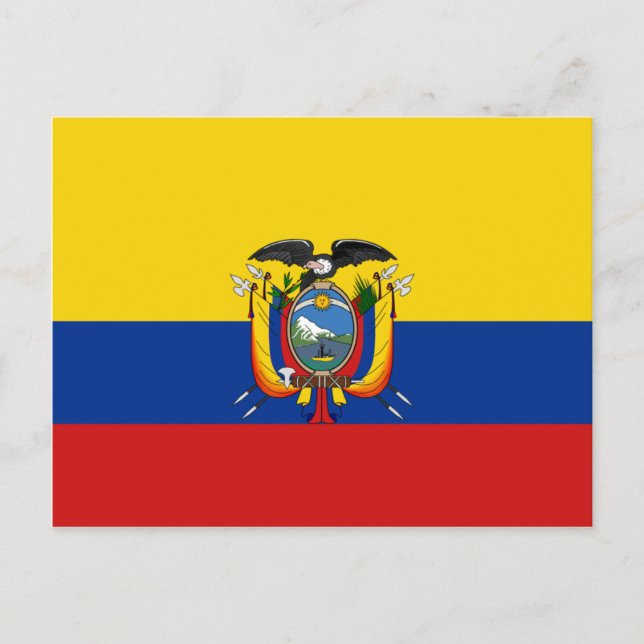Ecuador Flag Postcard (Front)