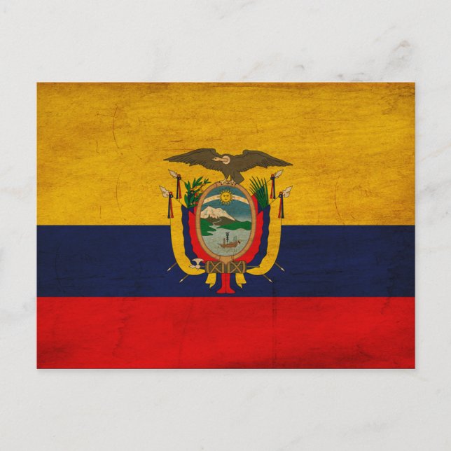 Ecuador Flag Postcard (Front)