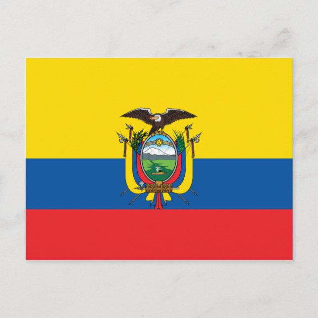 Ecuador Flag Postcard (Front)