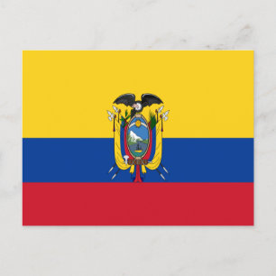 Ecuador Flag Postcard
