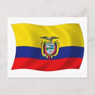 Ecuador Flag Postcard