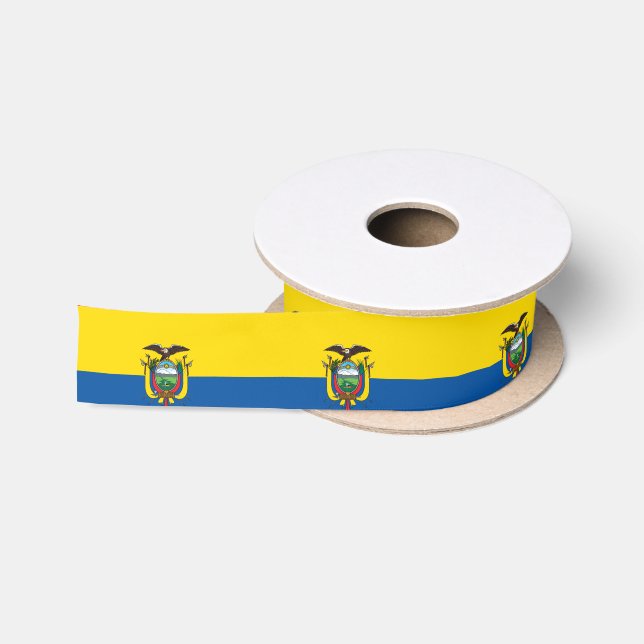 Ecuador Flag Satin Ribbon (Spool)