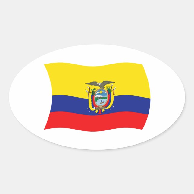 Ecuador Flag Sticker (Front)