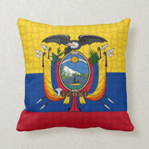 Ecuador flag throw pillow