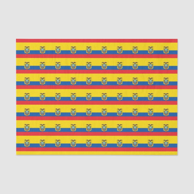 Ecuador Flag Tissue Paper (Front)
