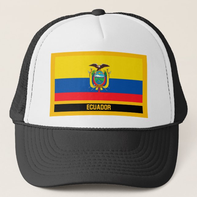 Ecuador Flag Trucker Hat (Front)