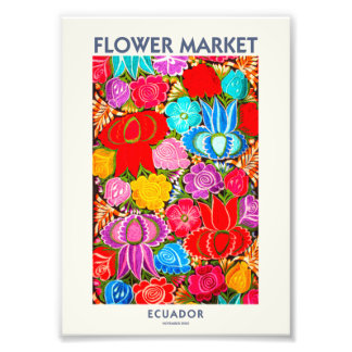 ECUADOR FLOWER MARKET | DIGITAL VERSION PHOTO PRINT