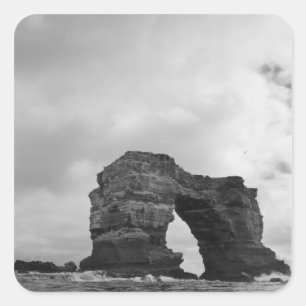 Ecuador, Galapagos Islands, Darwin Island, Waves Square Sticker