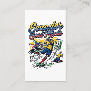 Ecuador Goal Mode Skeleton Striker Nations Dynamic Business Card