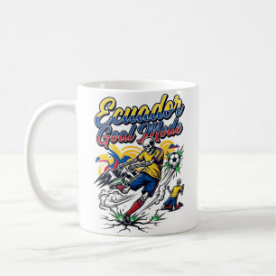 Ecuador Goal Mode Skeleton Striker Nations Dynamic Coffee Mug