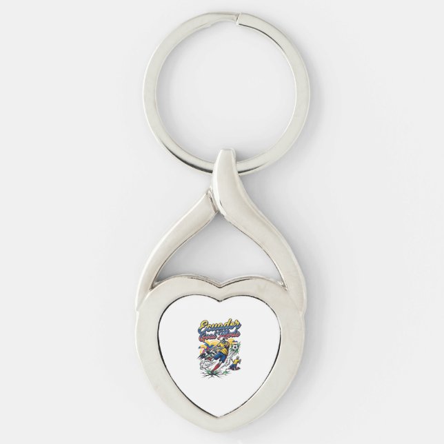 Ecuador Goal Mode Skeleton Striker Nations Dynamic Keychain (Front)