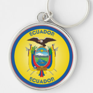 Ecuador Heritage Emblem Keychain