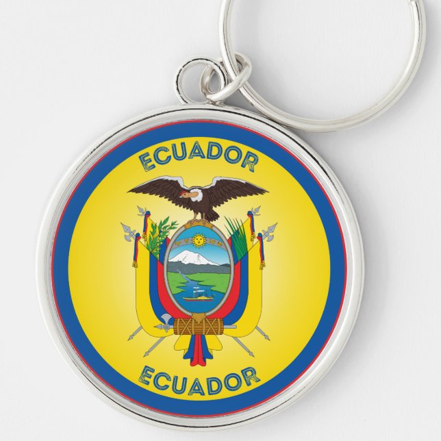 Ecuador Heritage Emblem Keychain (Front)