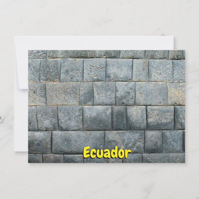 Ecuador Inca wall card (Front)