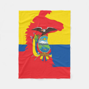 Ecuador Llama Alpaca Alpaca Ecuadorian National Fleece Blanket