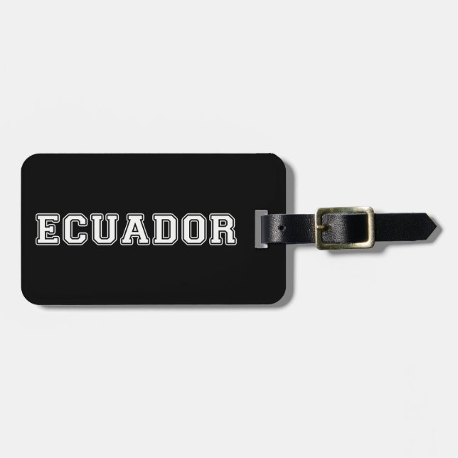 Ecuador Luggage Tag (Front Horizontal)