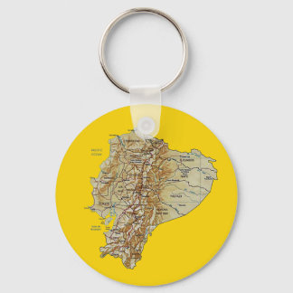Ecuador Map Keychain