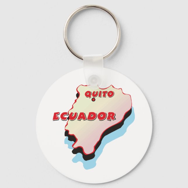 Ecuador Map Keychain (Front)