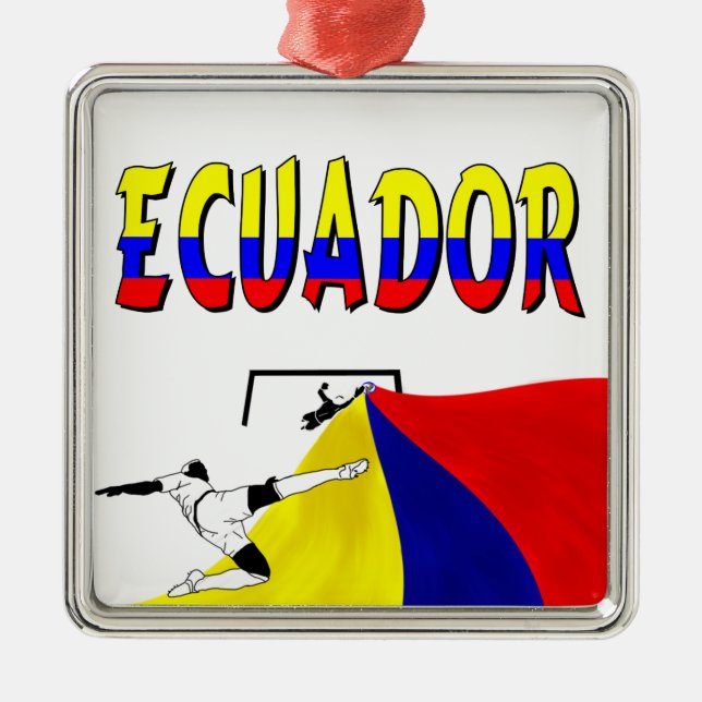 Ecuador Metal Ornament (Front)