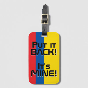 Ecuador National Flag Funny Patriotic Luggage Tag