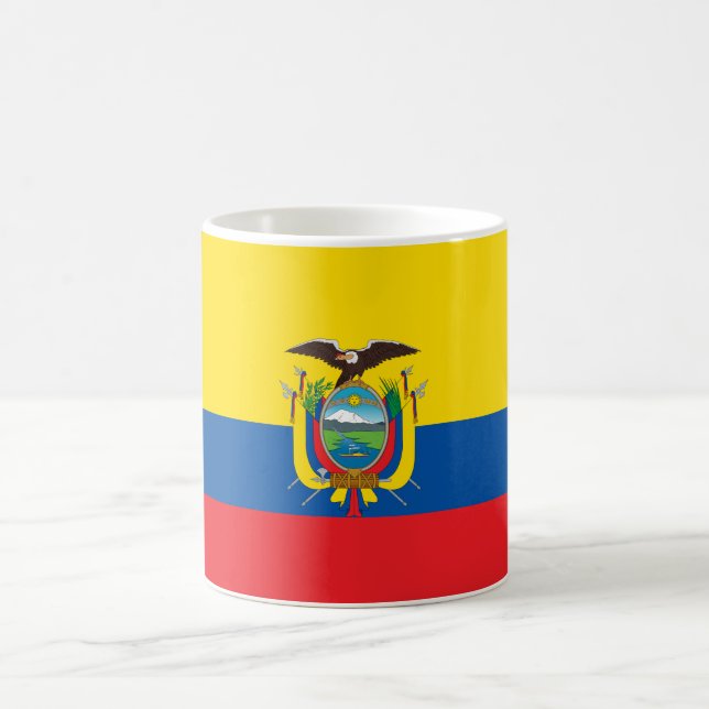 Ecuador National World Flag Coffee Mug (Center)