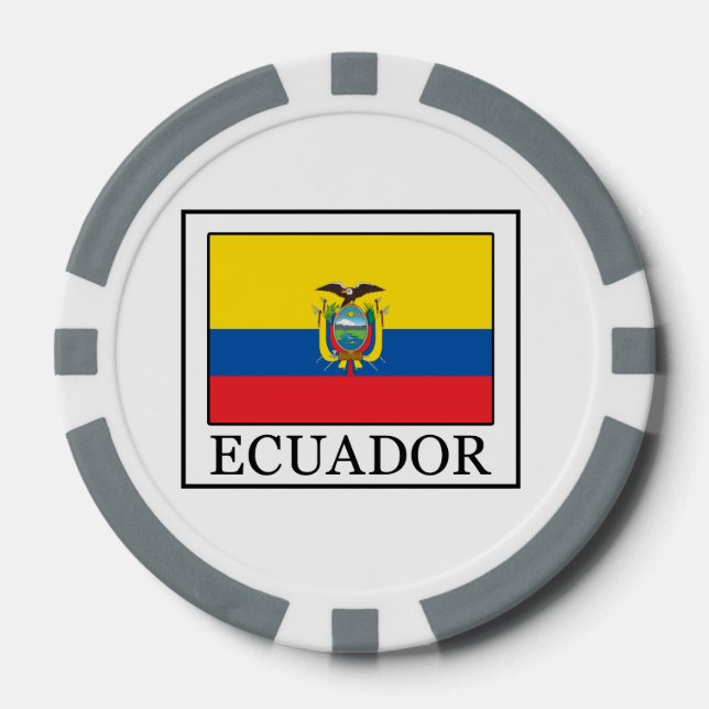 Ecuador Poker Chips (Front)