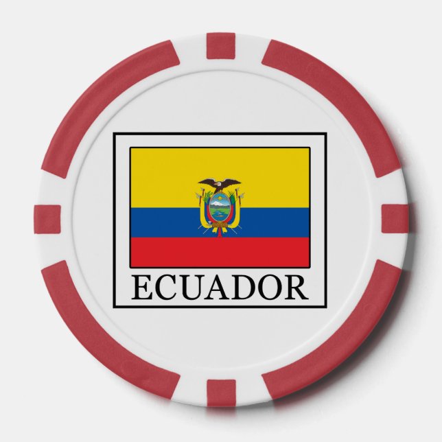 Ecuador Poker Chips (Front)