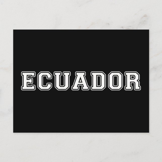 Ecuador Postcard (Front)
