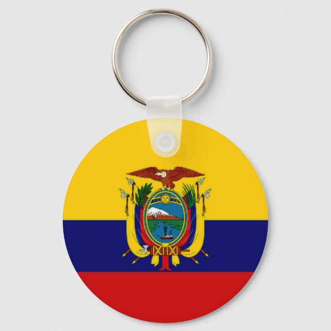 Ecuador President Flag Keychain (Front)