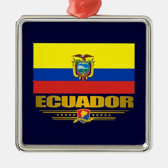 "Ecuador Pride" Ornaments (Front)