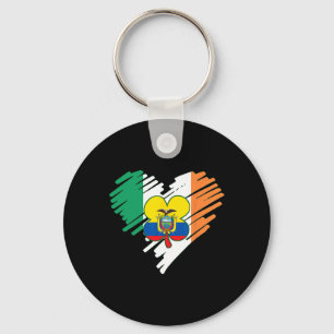 Ecuador Proud Ecuadorian Flag St. Patricks Day Sha Keychain