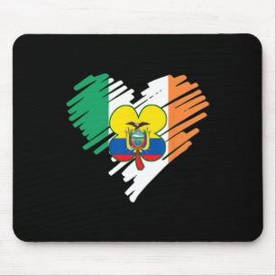 Ecuador Proud Ecuadorian Flag St. Patricks Day Sha Mouse Pad