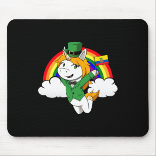 Ecuador Proud Ecuadorian Flag St. Patricks Day Uni Mouse Pad