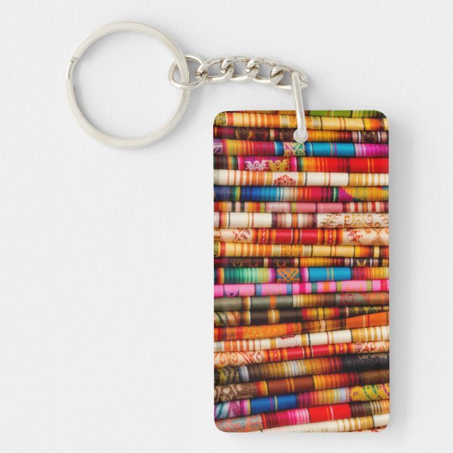 Ecuador, Quito Area, Otavalo Handicraft Market Keychain (Front)