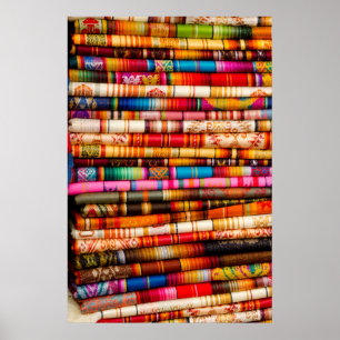 Ecuador, Quito Area, Otavalo Handicraft Market Poster