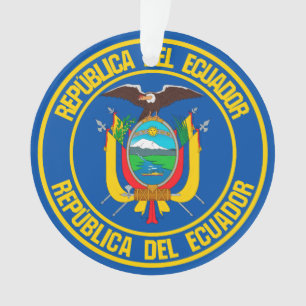 Ecuador Round Emblem Ornament