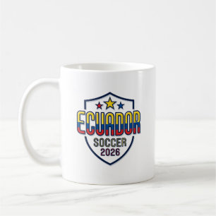 Ecuador Soccer 2026 Soccer Bold Country Typography Coffee Mug