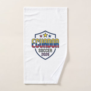 Ecuador Soccer 2026 Soccer Bold Country Typography Hand Towel