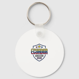Ecuador Soccer 2026 Soccer Bold Country Typography Keychain