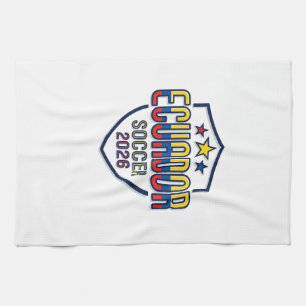 Ecuador Soccer 2026 Soccer Bold Country Typography Kitchen Towel