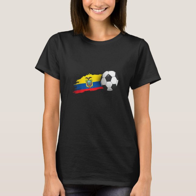 Ecuador Soccer Ball T-Shirt (Front)