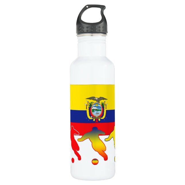 Ecuador Soccer Players 710 Ml Water Bottle (Front)