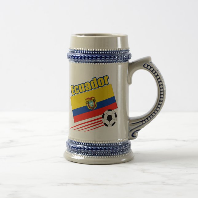 Ecuador Soccer Team Beer Stein (Right)